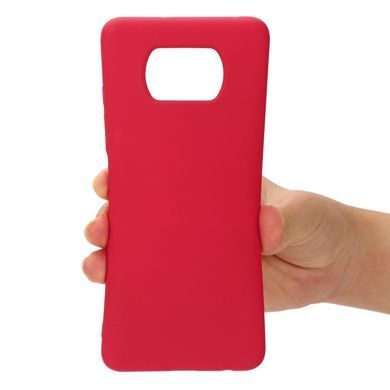 Защитный чехол Liquid Case Full Cover для Xiaomi Poco X3 / X3 NFC / X3 Pro Красный