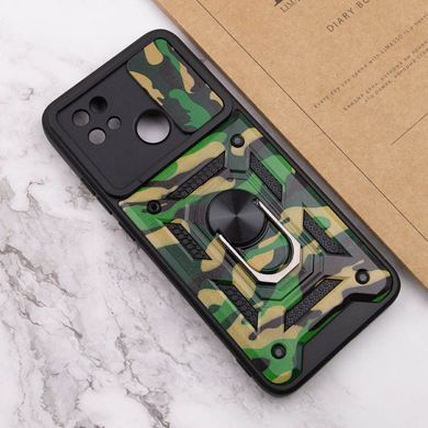 Защитный чехол Camo Ring Lock для Xiaomi Redmi 9C / Redmi 10A Зеленый