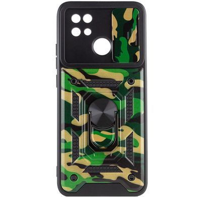 Защитный чехол Camo Ring Lock для Xiaomi Redmi 9C / Redmi 10A Зеленый
