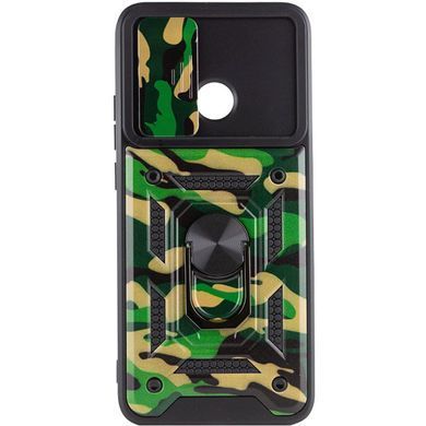 Защитный чехол Camo Ring Lock для Xiaomi Redmi 9C / Redmi 10A Зеленый