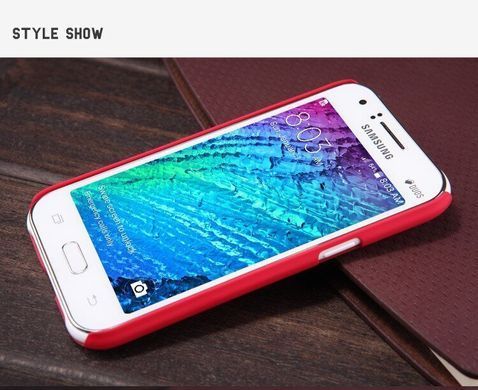 Защитный чехол Nillkin Frosted Shield для Samsung J100H Galaxy J1 Красный