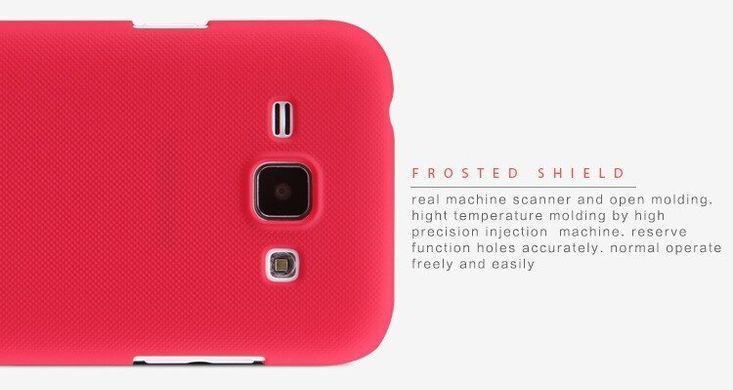 Защитный чехол Nillkin Frosted Shield для Samsung J100H Galaxy J1 Красный
