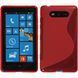 Чехол TPU S-line для Nokia Lumia 820 Красный