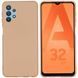 Защитный чехол Liquid Case Full Cover для Samsung A325F Galaxy A32 4G Бежевый