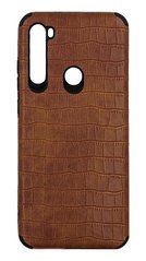 Захисний чохол TPU Croco для Xiaomi Redmi Note 8 / Note 8 2021 Коричневий