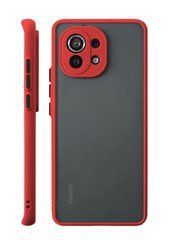 Защитный чехол Сolor Buttons для Xiaomi Mi 11 Lite / Mi 11 Lite 5G / 11 Lite 5G NE Красный