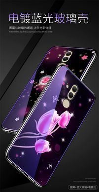 Защитный чехол Fantasy с глянцевыми торцами для Huawei Mate 20 lite (цветение) Фиолетовый