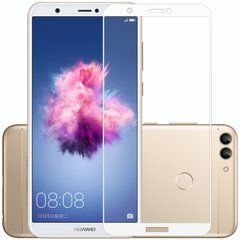 Защитное стекло Full Glue для Huawei P Smart (Enjoy 7S) Белый