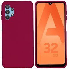 Защитный чехол Liquid Case Full Cover для Samsung A325F Galaxy A32 4G Малиновый