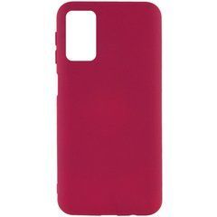 Защитный чехол Liquid Case Full Cover для Xiaomi Redmi Note 9 4G / Redmi 9 Power / Redmi 9T Малиновый