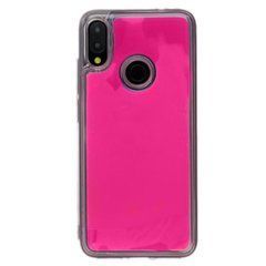 Захисний чохол Neon с песком для Xiaomi Redmi Note 7 Pro Рожевий