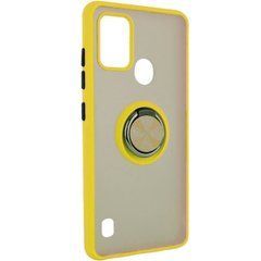 Захисний чохол Ring Buttons для ZTE Blade A51 Жовтий