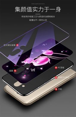 Защитный чехол Fantasy с глянцевыми торцами для Huawei Mate 20 lite (цветение) Фиолетовый