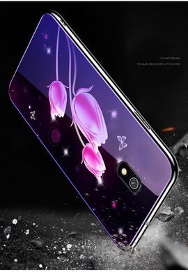 Захисний чохол Fantasy з глянцевими торцями для Xiaomi Redmi 8A (тюльпани) Рожевий