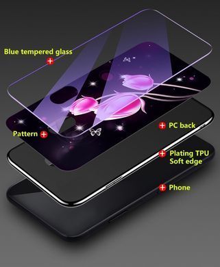 Защитный чехол Fantasy с глянцевыми торцами для Xiaomi Redmi 8A (цветение) Фиолетовый