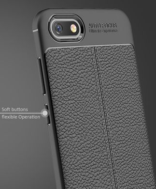 Защитный чехол Leather для Huawei Y5 Prime 2018 / Huawei Honor 7A Синий