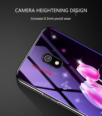Защитный чехол Fantasy с глянцевыми торцами для Xiaomi Redmi 8A (цветение) Фиолетовый