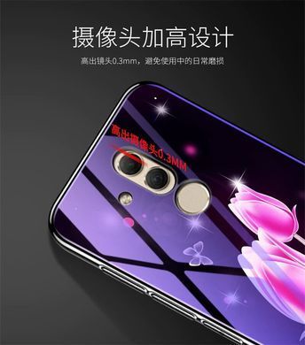 Защитный чехол Fantasy с глянцевыми торцами для Huawei Mate 20 lite (цветение) Фиолетовый