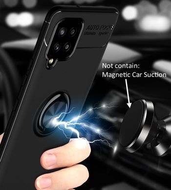 Защитный чехол Color Ring для Samsung A125F Galaxy A12 / A127F Galaxy A12 Nacho / Galaxy A12s / Galaxy M12 Черный