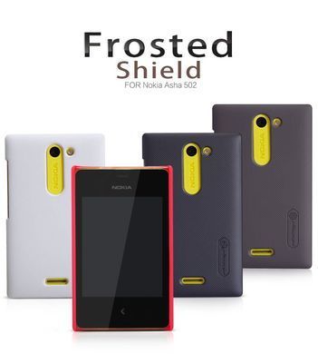 Защитный чехол Nillkin Frosted Shield для Nokia Asha 502 Красный