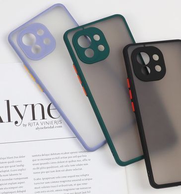 Защитный чехол Сolor Buttons для Xiaomi Mi 11 Lite / Mi 11 Lite 5G / 11 Lite 5G NE Черный