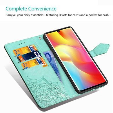 Чохол-книжка Art Book для Xiaomi Mi Note 10 Lite Бірюзовий