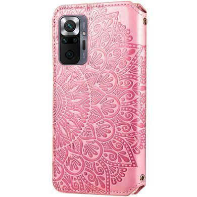Чехол-книжка Flower Book для Xiaomi Redmi Note 10 Pro / 10 Pro Max Розовый