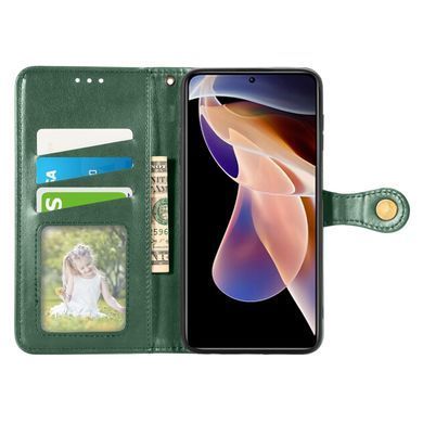 Чехол-книжка Polera Book для Xiaomi Redmi Note 11 Pro (Global) / Note 11 Pro 5G Зеленый