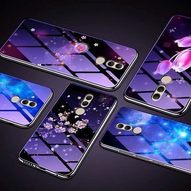 Защитный чехол Fantasy с глянцевыми торцами для Huawei Mate 20 lite (цветение) Фиолетовый