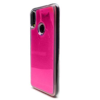 Захисний чохол Neon с песком для Xiaomi Redmi Note 7 Pro Рожевий