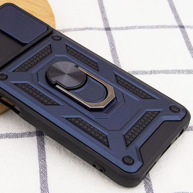 Захисний чохол Kvadrat Ring Lock для Xiaomi Poco M5 Темно-синій