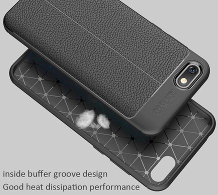 Защитный чехол Leather для Huawei Y5 Prime 2018 / Huawei Honor 7A Синий