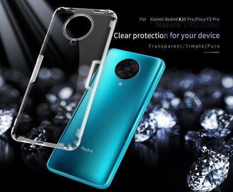 TPU чохол Nillkin Nature для Xiaomi Redmi K30 Pro / Poco F2 Pro Прозорий