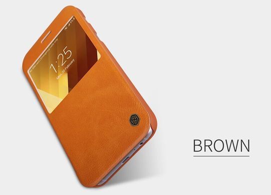 Чохол-книжка Nillkin Qin для Samsung A320F Galaxy A3 2017 Коричневий