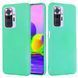 Защитный чехол Liquid Case Full Cover для Xiaomi Redmi Note 10 Pro / 10 Pro Max Бирюзовый