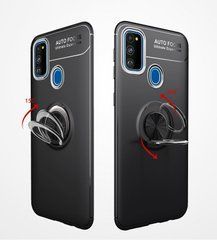 Защитный чехол Color Ring для Samsung M307F Galaxy M30s / M215F Galaxy M21 Черный