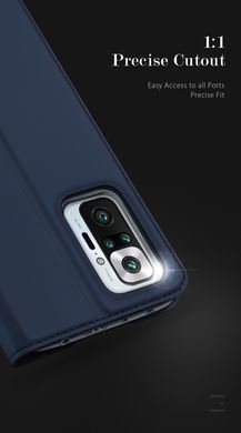 Чехол-книжка Dux Ducis для Xiaomi Redmi Note 10 Pro / 10 Pro Max Синий