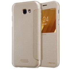 Чохол-книжка Nillkin Sparkle для Samsung A320 Galaxy A3 2017 Золотий