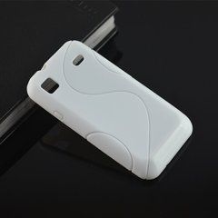 Чехол TPU S-line для Samsung i9000 / i9001 / i9003 Белый