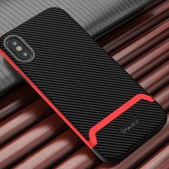 Ударопрочный чохол iPaky TPU+PC для iPhone XS Max Чорний / Червоний