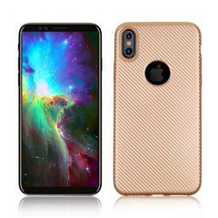 Захисний чохол Carbon TPU для iPhone 10 (X) / iPhone XS Золотий