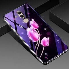 Защитный чехол Fantasy с глянцевыми торцами для Huawei Mate 20 lite (тюльпаны) Розовый