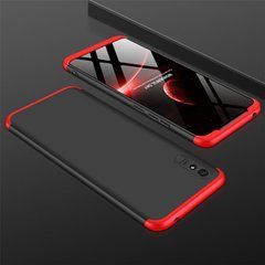 Захисний чохол GKK Full 360 для Xiaomi Redmi 9A Чорний / Червоний