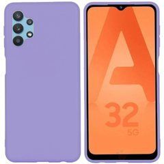 Защитный чехол Liquid Case Full Cover для Samsung A325F Galaxy A32 4G Сиреневый