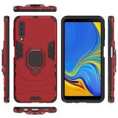 Защитный чехол Strong Guard Ring для Samsung A750 Galaxy A7 2018 Красный