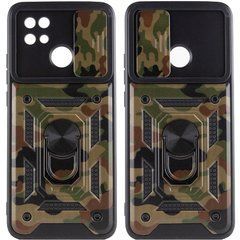 Защитный чехол Camo Ring Lock для Xiaomi Redmi 9C / Redmi 10A Коричневый