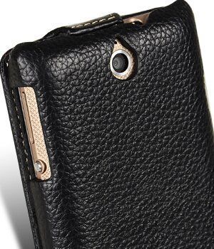 Чехол-флип Melkco Jacka для Sony Xperia E Dual (C1505 / C1605) Черный