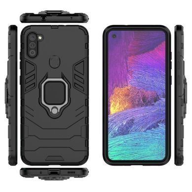 Захисний чохол Strong Guard Ring для Samsung A115F Galaxy A11 / Galaxy M11 Чорний