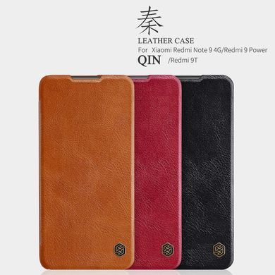 Чехол-книжка Nillkin Qin для Xiaomi Redmi Note 9 4G / Redmi 9 Power / Redmi 9T Красный