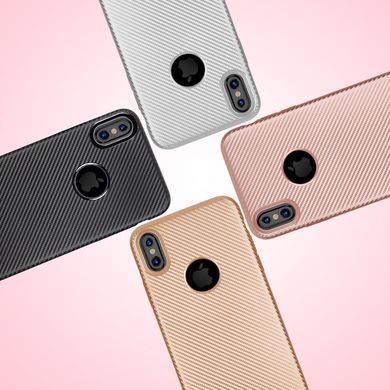 Захисний чохол Carbon TPU для iPhone 10 (X) / iPhone XS Чорний